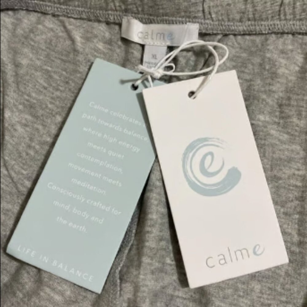 CALME Night and Day Tank Top & Elastic-Waist Shorts Set Women's Size XL - Picture 6 of 7